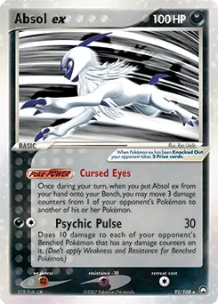 PokeDATA - Check current Pokemon card values for Absol ex 92! PokeDATA - Check current Pokemon card values for Absol ex 92!